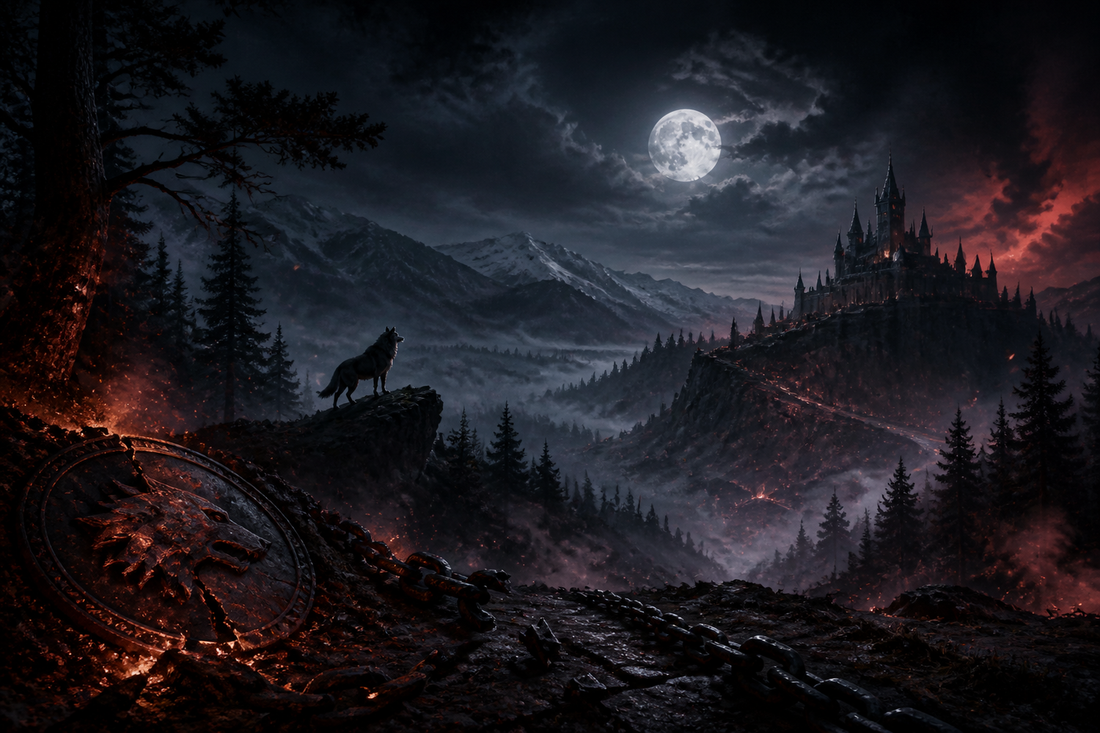 Louisa Unchained landscape story artwork