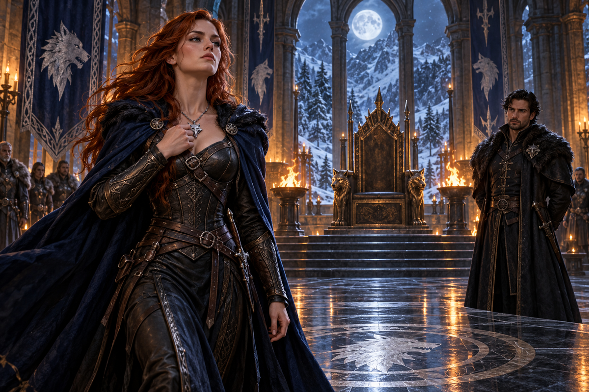 A Female Alpha's Revenge — moonlit story illustration