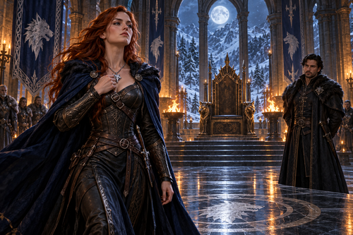 A Female Alpha's Revenge — moonlit story illustration
