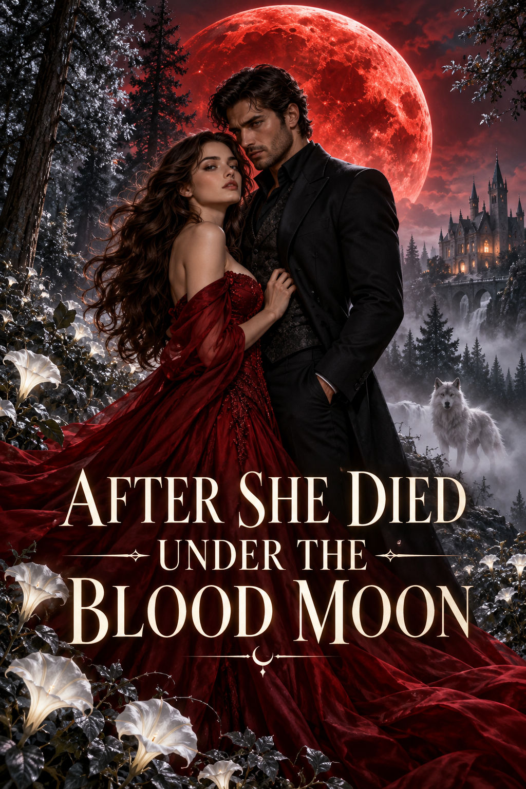 After She Died Under the Blood Moon — book cover