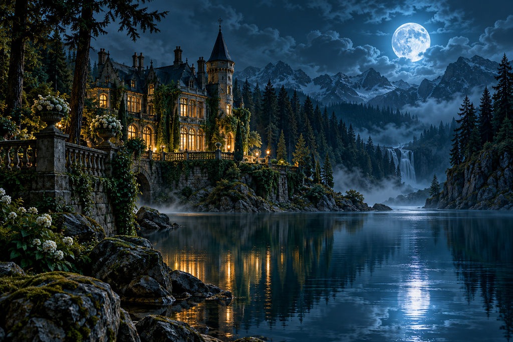 Alpha Nicholas's Little Mate — moonlit story illustration