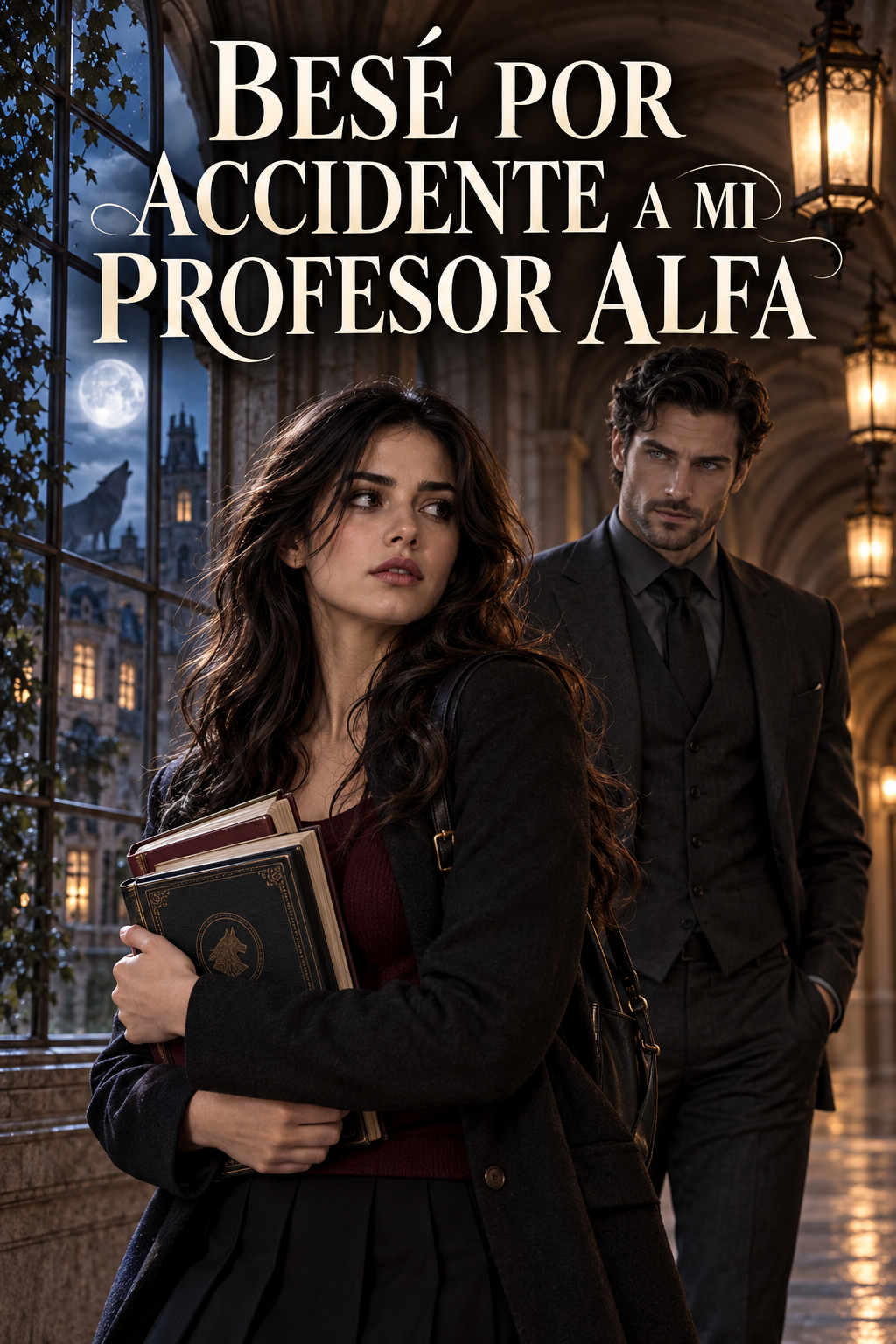 Besé por accidente a mi profesor Alfa — portada en español
