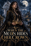 When The Moon Hides Her Crown — flat book cover