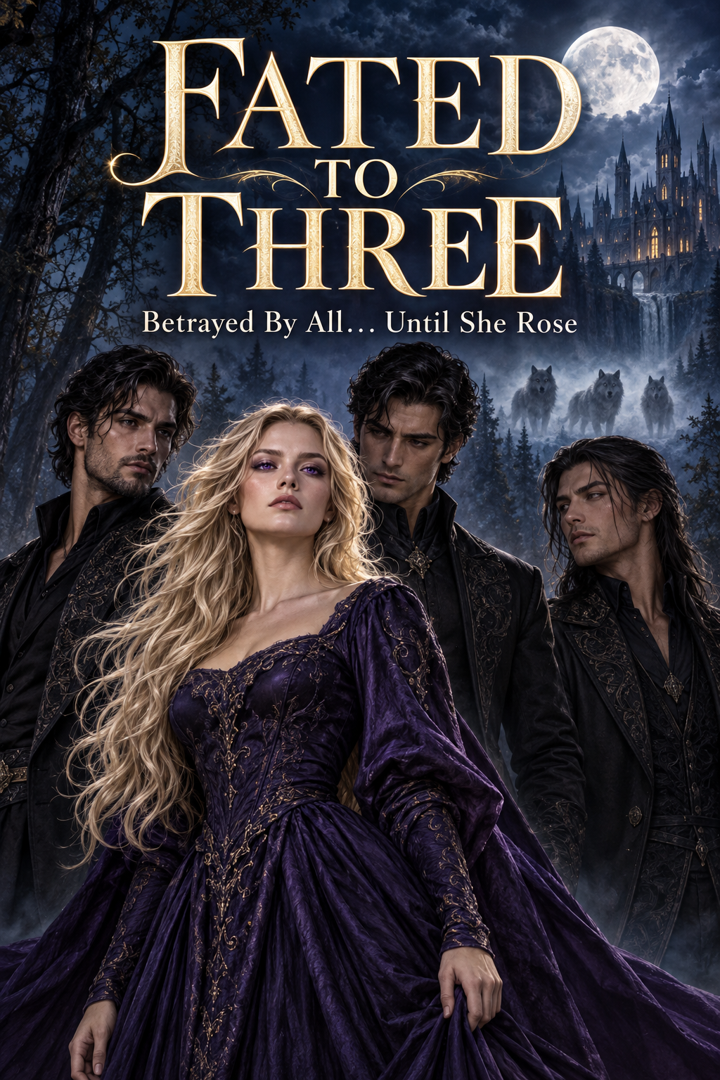 Fated To Three, Betrayed By All… Until She Rose — flat book cover