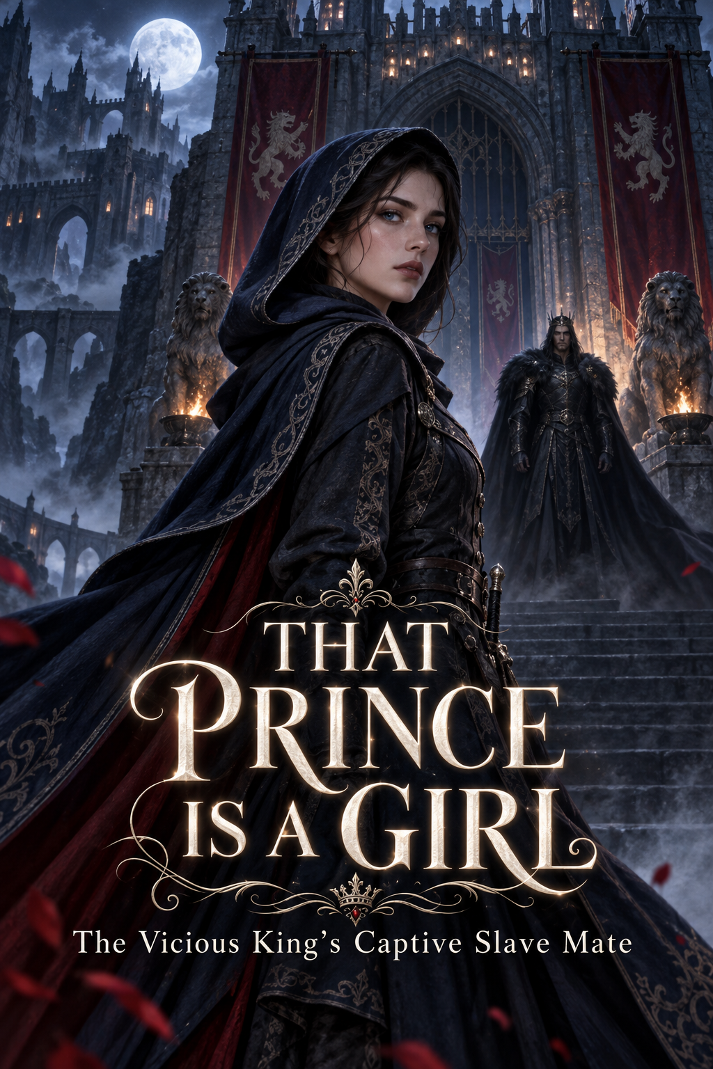 That Prince Is A Girl: The Vicious King’s Captive Slave Mate — flat book cover