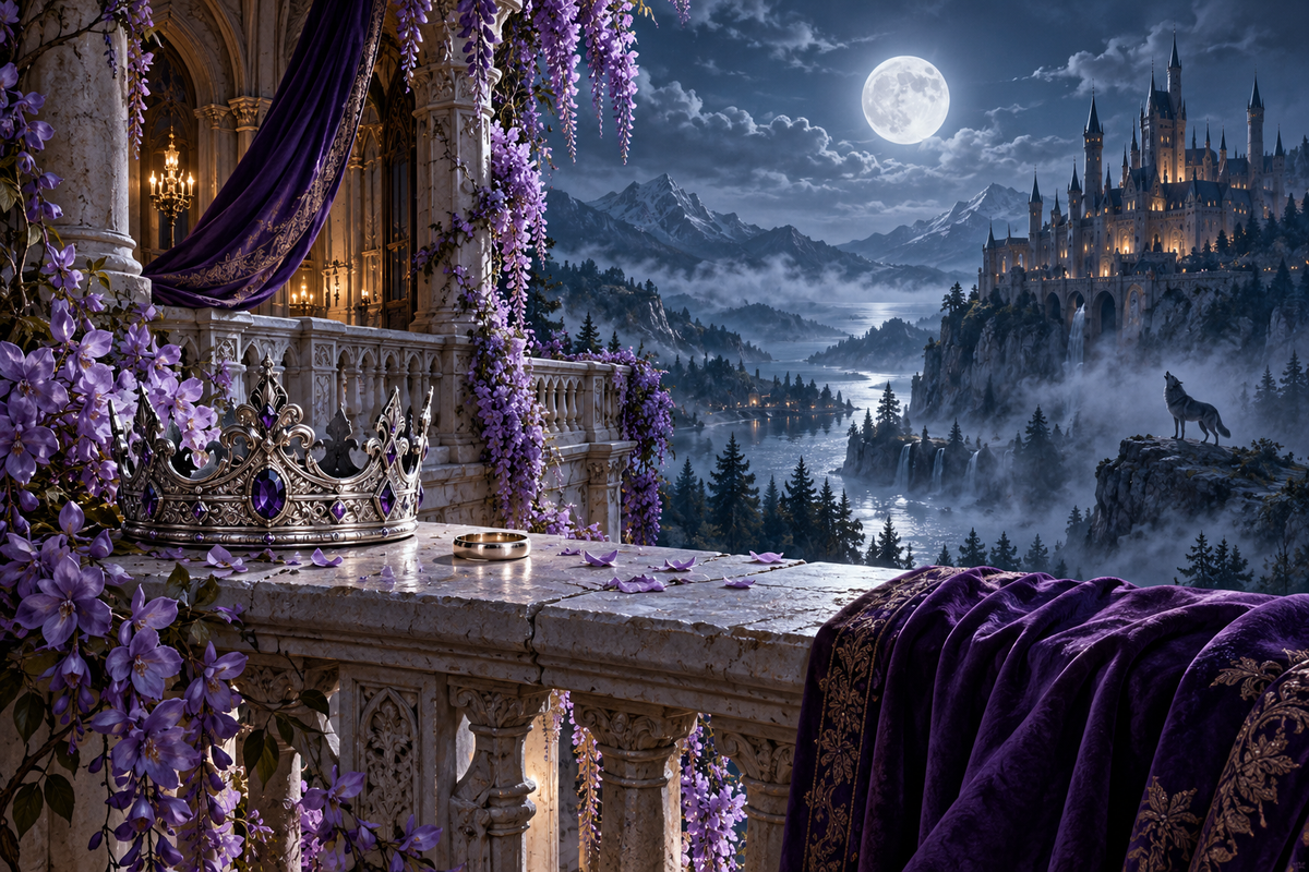 Dump the Alpha, Claim the Lycan King — moonlit story illustration