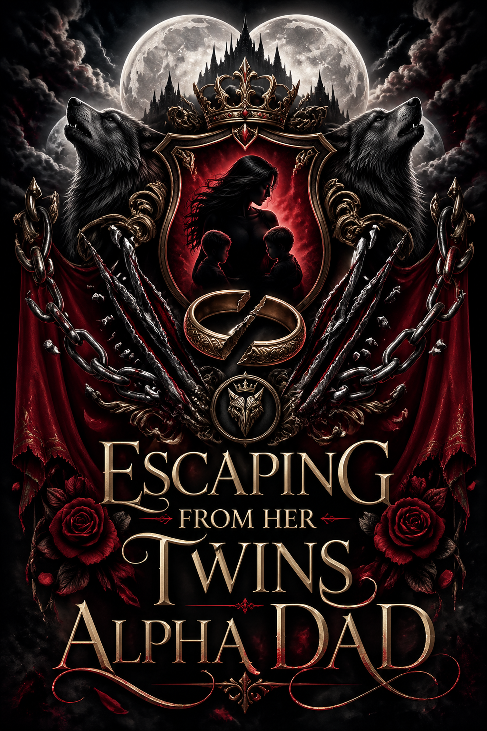 Escaping From Her Twins Alpha Dad - Night Vow preview_cover_image