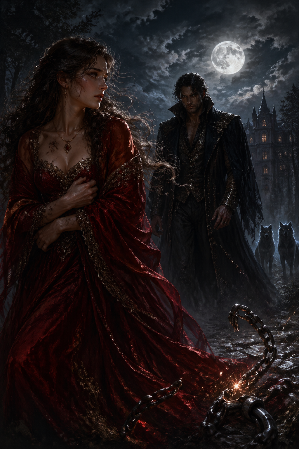Escaping From Her Twins Alpha Dad - Night Vow mood product image