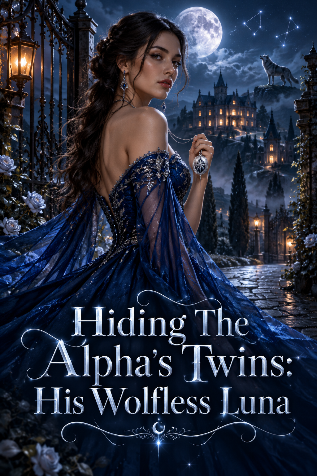 Hiding The Alpha's Twins: His Wolfless Luna — book cover