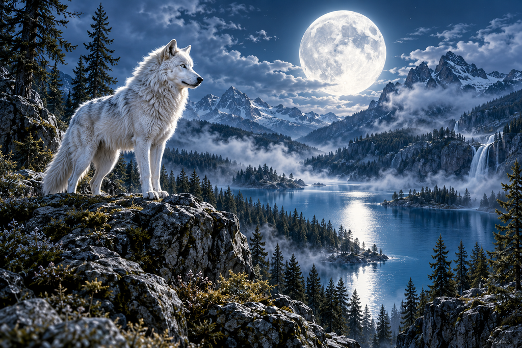 Luna Lola-the Moon Wolf — moonlit story illustration
