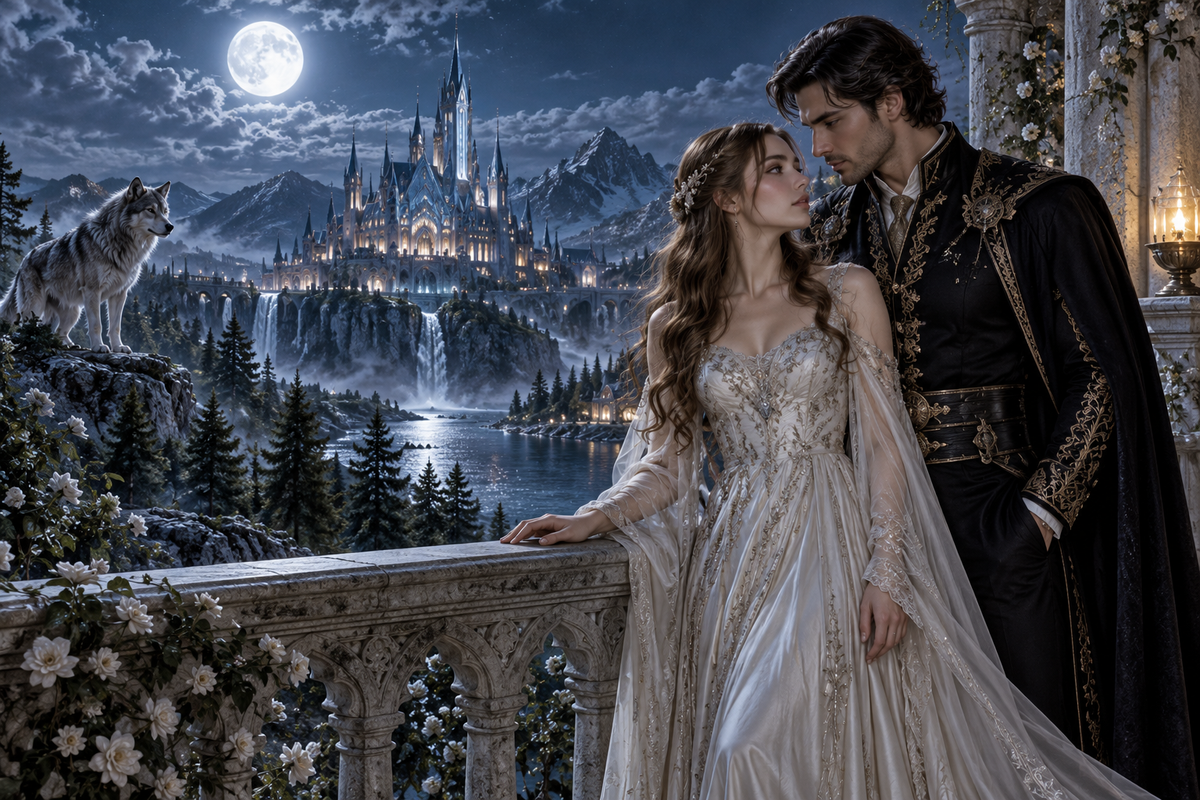 Mated To My Lycan Prince — moonlit story illustration