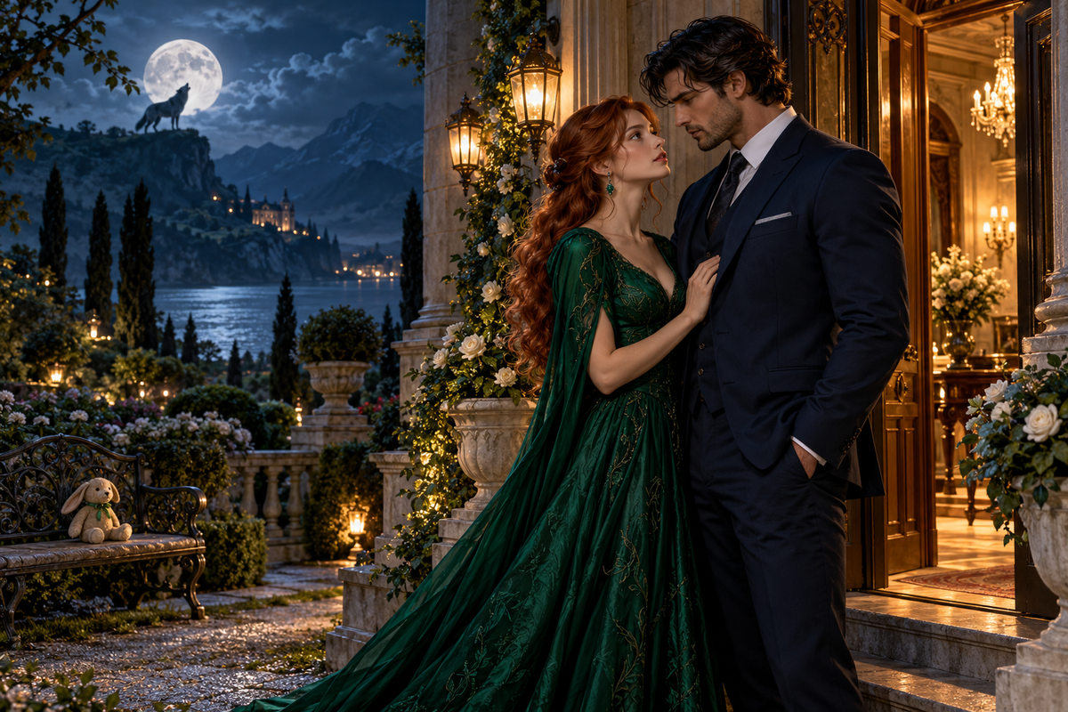 Nanny And The Alpha Daddy — moonlit story illustration