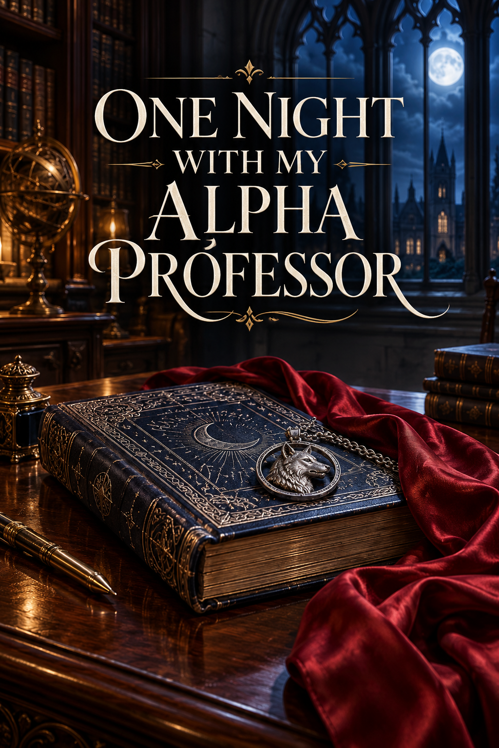 One Night With My Alpha Professor — book cover