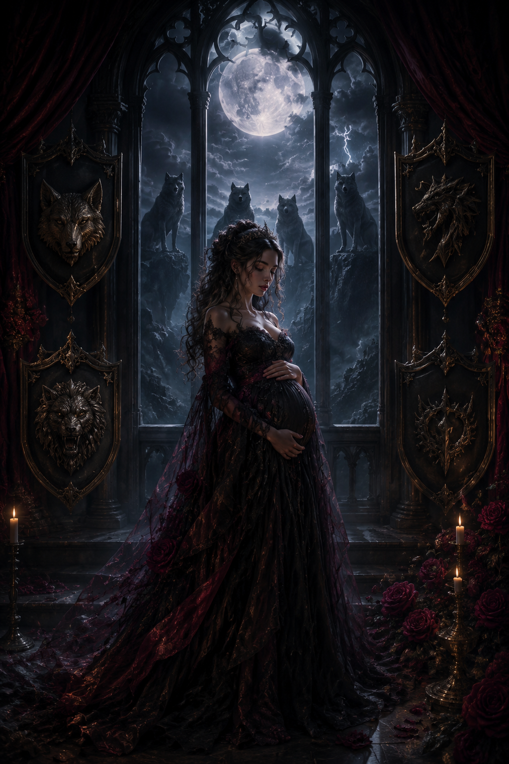pregnant-with-four-alphas-babies - Night Vow mood product image