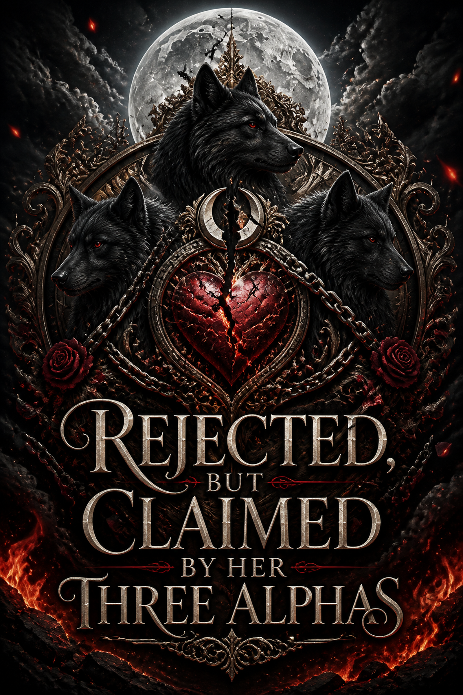 Rejected, But Claimed By Her Three Alphas - Night Vow preview_cover_image