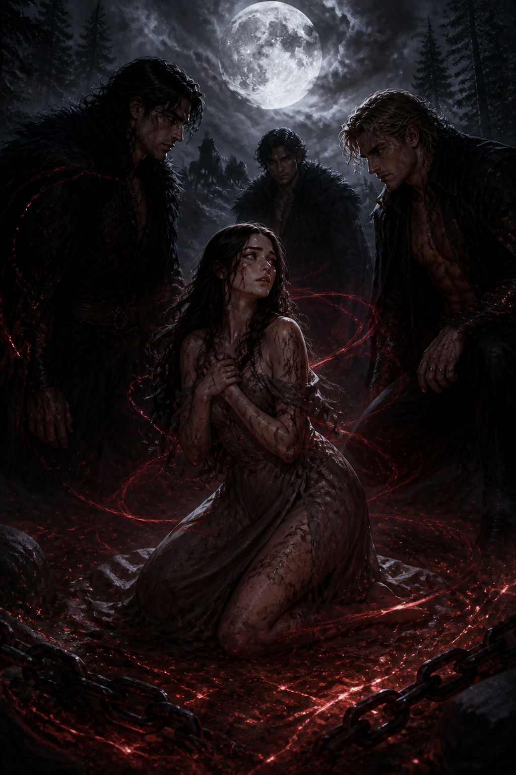 Rejected, But Claimed By Her Three Alphas - Night Vow mood product image