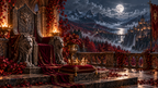 Rejected By My Alpha, Claimed By The Lycan King — moonlit story illustration
