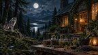 Rejected Silent Lone Wolf — moonlit story illustration