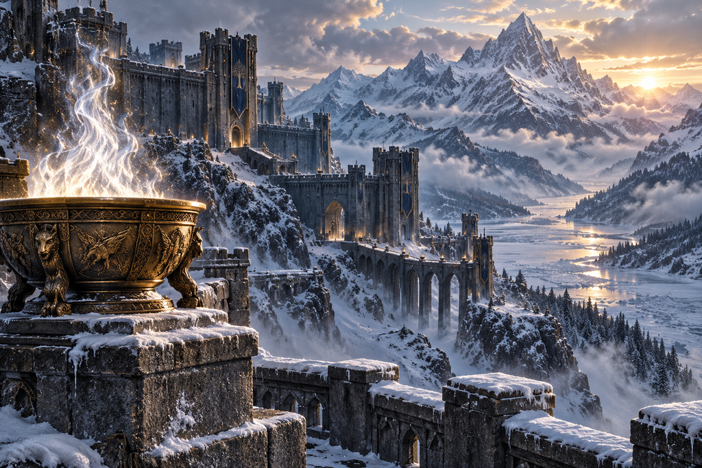 Silver Flame — moonlit story illustration