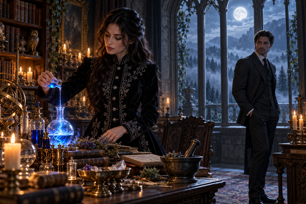 Silver Soul: The Forgotten Alpha Heiress Awakens — moonlit story illustration