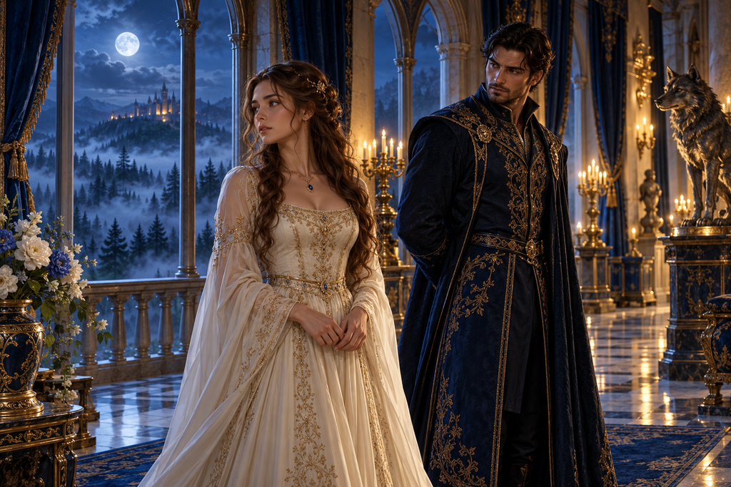 The Alpha Prince's Purchased Maid — moonlit story illustration