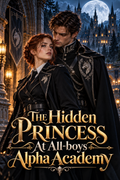 The Hidden Princess At All-boys Alpha Academy — book cover