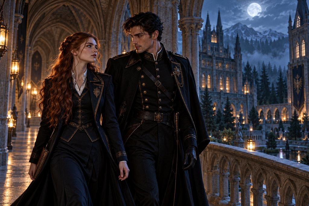 The Hidden Princess At All-boys Alpha Academy — moonlit story illustration