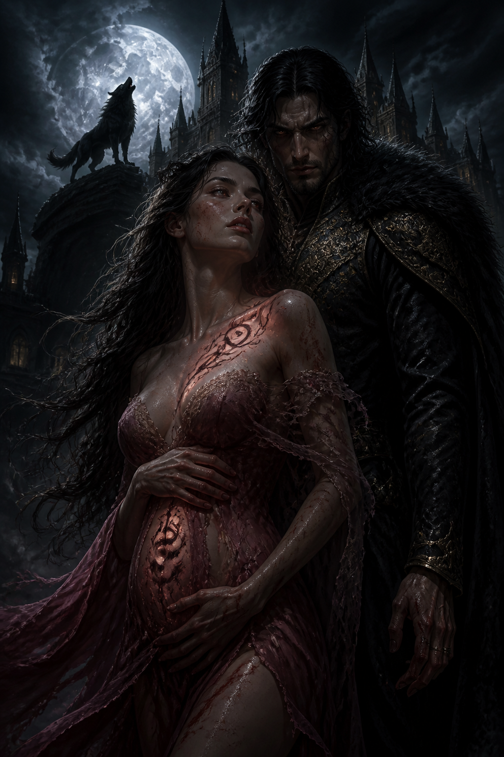 The Lycan King's Defiant Surrogate - Night Vow mood product image