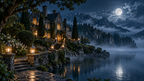 The Widowed Luna Has Six Months To Choose An Alpha — moonlit story illustration