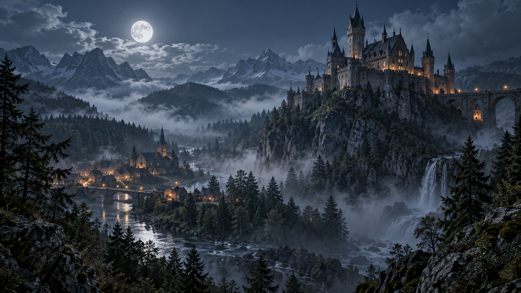 The Wolf King's Unwanted Luna — moonlit story illustration
