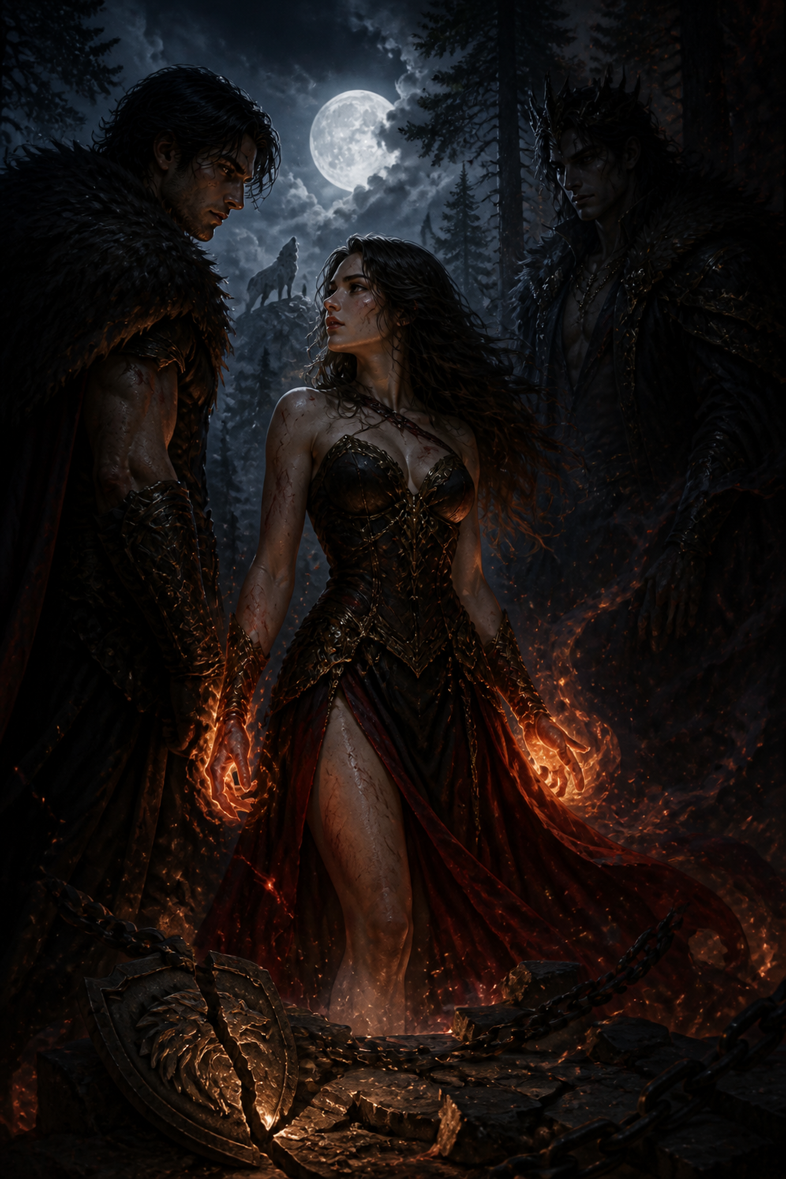 Torn Between Her Alphas - Night Vow mood product image