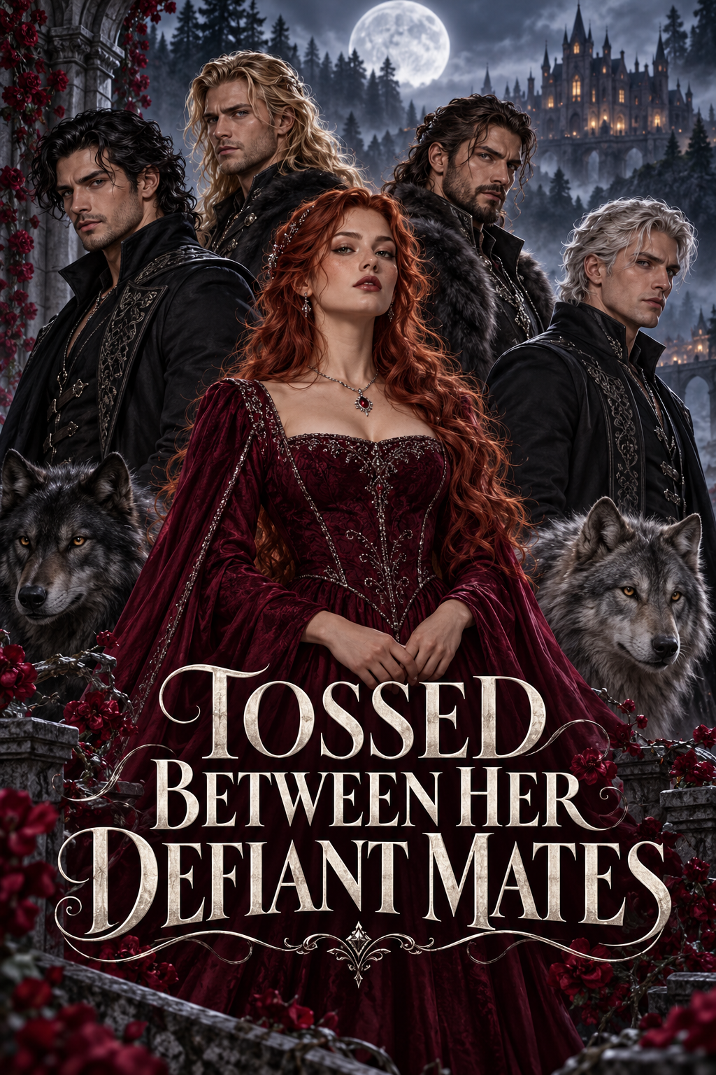 Tossed Between Her Defiant Mates — book cover